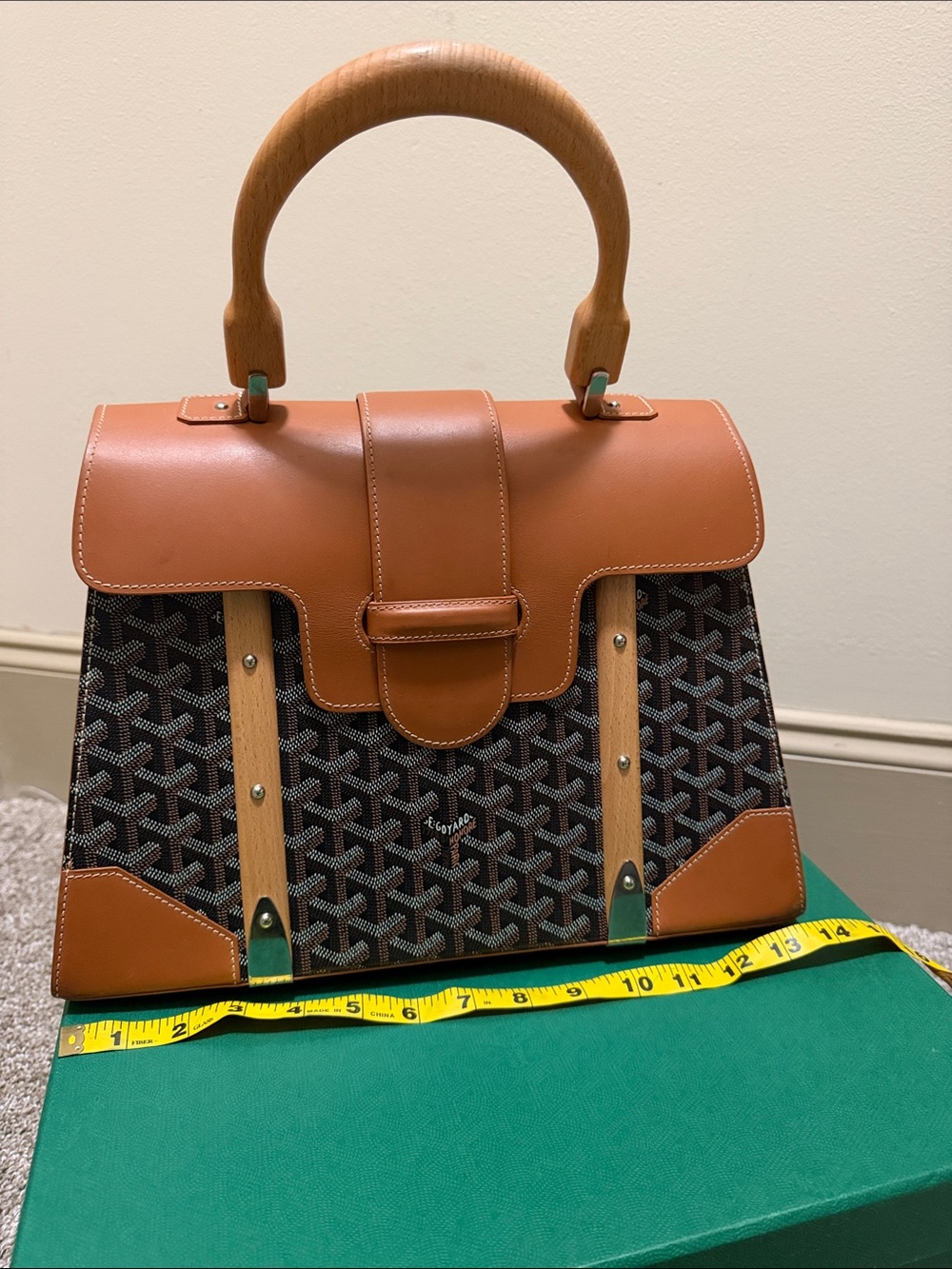 Goyard Saigon MM in Brown Black Tan 2020 - Picture 16 of 17